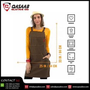 Cargo-Green Cross-Back Correas de cuero Lona de alta resistencia Split-Leg Ajustable Hombres Carpintero Mecánico Soldadura Artista Delantales - Product Image 6