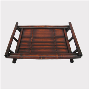 Handicraft Style Rustic <b>Bamboo</b> Serving Tray 100% Eco-Friendly Custom with Handy Handles for Storage or Decoration - Product Image 3