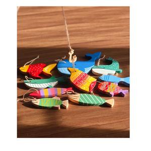 Décor mural romantique en bois, poisson en bois naturel, décoration pour la suspension des murs, artisanat - Product Image 4