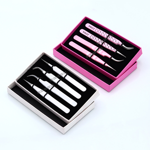 แหนบต่อขนตาแบบรัสเซียแหนบสำหรับต่อขนตาเพิ่มวอลลุ่มพร้อมโลโก้ออกแบบได้ตามต้องการ - Product Image 4