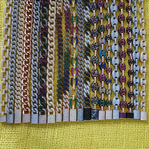 Pulsera de eslabones cubanos de plata 925 chapados en oro, pulsera Gourmet, tipo Miami - Product Image 6