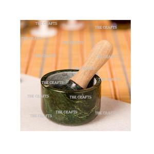 Juego de mortero y Maja de hierba pulida de mármol con mortero y Maja de utensilios de cocina de forma redonda de la mejor calidad a granel - Product Image 2