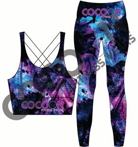 Mono de yoga de manga larga con cuello en V, top corto, ropa deportiva, mono de entrenamiento, body de una pieza, leggings acampanados para gimnasio y fitness - Product Image 2