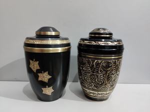 Gran oferta, urna artesanal de aluminio moderna de lujo de estilo europeo, cremación ecológica para cenizas humanas, lista para enviar - Product Image 3