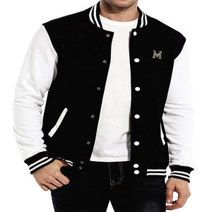 2022 décontracté Sport veste Varsity Design toile matériel avec fermeture à glissière coton remplissage grande taille caractéristique pour l'hiver - Product Image 5