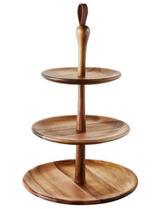 India Manufacturer Rustic Round <b>Wooden</b> Wedding Cake Dessert Serving Tray Stands for Hot Sale Product - Product Image 5