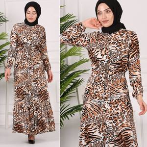 Nouvelle saison ethnique femmes robe à motifs ensemble turc islamique vêtements Abaya caftan dubaï arabe musulman islamique mode adultes - Product Image 5