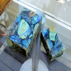 Madagascar Labradorite Slab <b>Large</b> Natural Stone Free Form Gemstone Multi Color Bulk Wholesale Supplier <b>Gift</b> <b>Box</b> Packaging Item - Product Image 4