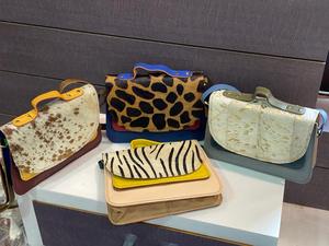 Sac à bandoulière en cuir véritable pour filles, multi-couleurs, en fourrure de vache, - Product Image 6