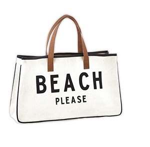 2025 tendance nouveau été plage sac fourre-tout pour les femmes grand sac à bandoulière en toile avec poignée en cuir mer Style fermeture éclair Portable sac à main - Product Image 2