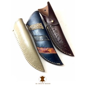 3ชิ้นสินค้า OEM ยอดนิยมปลอกหนังแท้สำหรับมีดแบบใบมีดคงที่ - Product Image 1