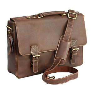 Unisex da handmade Satchel Túi 2022 giá tốt nhất tùy chỉnh đóng gói <span class=keywords><strong>mini</strong></span> đơn Crossbody Vai 15.6 inch hai tay cầm dây kéo - Product Image 1