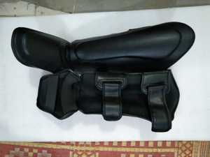 Custom logo High Quality 2022 New Design Custom Muay Thai Kicking Boxing <b>Shin</b> Leg <b>Pads</b> Guards - Product Image 3