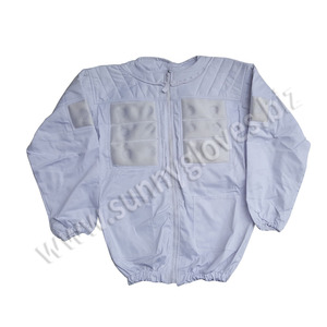 ที่มีคุณภาพสูงโพลีผ้าฝ้ายการเลี้ยงผึ้งป้องกัน Apiary แจ็คเก็ตที่มีรั้วม่านฮู้ด2021 - Product Image 6