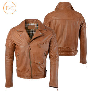 Chaqueta de Cuero PU Personalizada para Hombre, con Cuello Alto, Resistente al Viento, Modelo Nuevo, Chaqueta de Motociclista Informal de Lona, Venta al Por Mayor - Product Image 4
