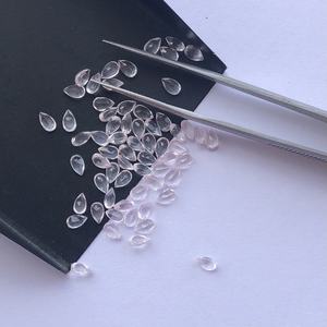 3mm 4mm 5mm Pierre de quartz rose naturel à facettes Coupe poire Pierre précieuse semi-précieuse Fabrication de bijoux Collier Anneau Boucle d'oreille Pendentif - Product Image 1