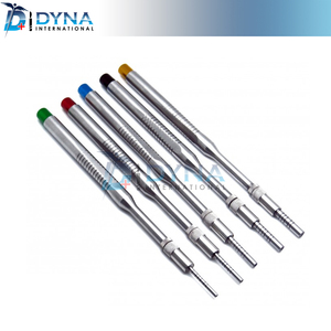 5 Pièces Osteotomes chirurgicaux dentaires à pointe droite, vis d'élargissement osseux réglables - Product Image 1