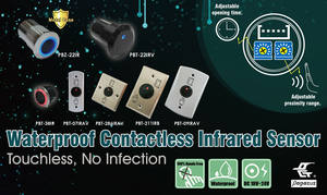 DC 12V DC 24V No Touch Contrôle d'accès Bouton de déverrouillage de porte Commutateurs inductifs - Product Image 3