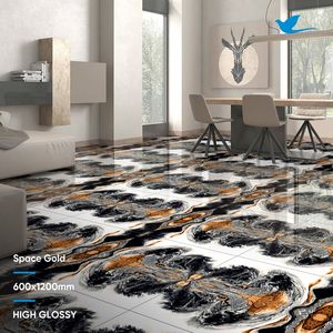 Dalles en porcelaine de haute qualité pour la décoration intérieure, finition brillante, entièrement polies, pour sols et murs, échantillon gratuit - Product Image 2