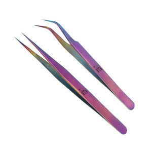 Profesional pinzas paquete de 4 pinzas de pelo encarnada removedor de tratamiento de la forma de la ceja pinzas con el caso - Product Image 6