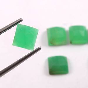 Pierre précieuse carrée à facettes en vrac, 1 pièce, prix en gros, roses naturelles, taille 6x6mm pour la fabrication de bijoux - Product Image 1