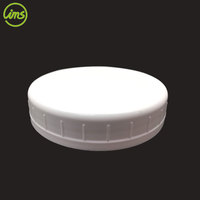 Couvercles réutilisables en plastique blanc de 3,62'' pour bocaux Mason à large ouverture avec couvercle anti-déversement et anti-poussière pour tasses et usage alimentaire