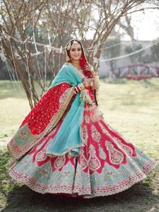Beautiful Indian/Pakistani <b>top</b> lehenga dress Embellished in crystal glass beads stone work for Wedding=2020 - Product Image 2