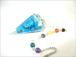 Pendule de radiesthésie en cristal, meilleure qualité, mélange de cristal, pierre précieuse, guérison, cône à facettes, Orgonite, vente en gros - Product Image 4