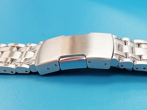 Profilé bracelet de montre en acier inoxydable, avec deux boucles poussoir, 2 boucles - Product Image 3