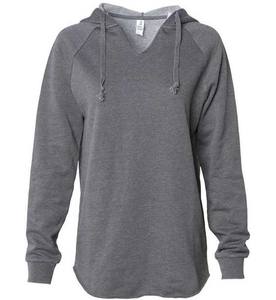 เสื้อฮู้ดผ้าฟลีซสำหรับผู้หญิง พรีเมียม สำหรับฤดูหนาว ผลิตจากผ้าฝ้ายออร์แกนิค 100% คอวี ปรับแต่งได้ ทรงลำลอง ใส่สบาย คุณภาพสูง เนื้อผ้านุ่ม - Product Image 2