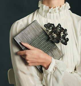 Handcrafted Bridal Designer Brass Mother of <b>Pearl</b> <b>Clutch</b> Bags | Bridal Evening Wedding Brass MOP Ladies <b>Clutches</b> - Product Image 4