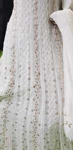 Designer Viscose Anarkali avec broderie en fil Patti Gota lourd et Chikankari Allover pour les fonctions et les événements ethniques - Product Image 4