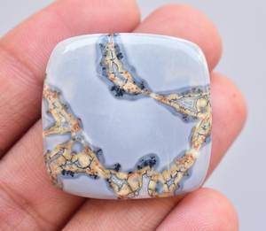 Maligano Jasper Cabochon หินโมราทรงหลวม,พลอยสีม่วงคุณภาพสูง - Product Image 2