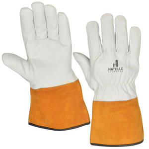 <b>Gloves</b> Mig Tig Welding <b>Gloves</b> High Quality Soft Sensitive <b>Gloves</b> Grain Goatskin Split Cowhide Leather 5 Inch - Product Image 4