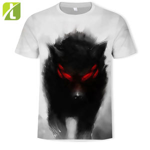 T-shirts hommes et femmes, T-shirt à motif de renard et de loup, impression 3D, tenue décontractée à texture douce, à la mode, 2021 - Product Image 3