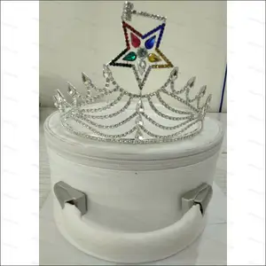 Корона MASONIC REGALIA Freemason Masonic OES Worthy Matron со стразами O.E.S