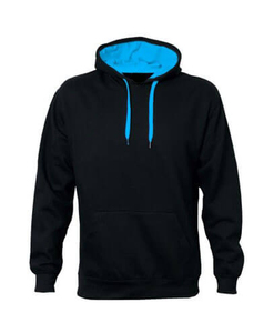 Sweat-shirts d'hiver personnalisés en molleton 100% coton pour hommes et femmes, coupe-vent, doublure contrastée, imprimé avec cordon de serrage personnalisé, col à capuche - Product Image 3