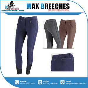 Pantalones ecuestres de cuero puro 100%, parche estampado de silicona para la rodilla, cómodas mallas de nailon para montar a caballo, estilo indio - Product Image 6