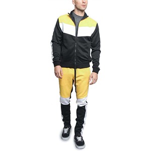 ชุดวอร์มขนแกะสำหรับผู้ชายชุดวิ่งสำหรับฤดูหนาวแผงบล็อกตามสั่ง - Product Image 1