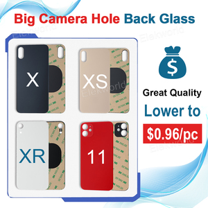 Verre arrière Elekworld version UE avec grande ouverture et autocollant pour <span class=keywords><strong>iPhone</strong></span> 6 6S 7 8 Plus X XR XS 11 12 <span class=keywords><strong>13</strong></span> <span class=keywords><strong>Pro</strong></span> Max - Product Image 2