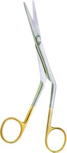 Surgical KNIGHT Scissors Supercut <b>Tungsten</b> Carbide insert 18cm Angled - Product Image 2