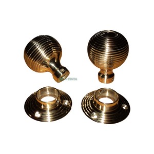 Brass Door knobs Victoria Door Knob handmade nặng đánh bóng Fancy đồ nội thất cửa phần cứng - Product Image 1