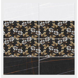 Hot Sale High Quality Anti-Slip Glazed Digital Inkjet <b>Printing</b> <b>Bathroom</b> Kitchen <b>Wall</b> Tiles Modern Design with Flower Pattern - Product Image 1