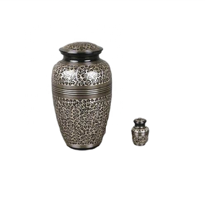 โกศโลหะแบบดั้งเดิมโกศสำหรับผู้ใหญ่ขี้เถ้าโกศตกแต่งงานศพ - Product Image 4