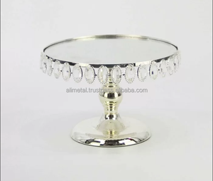 Support à gâteau rond en métal moderne pour mariages anniversaires Noël ou toute occasion-pour table à dessert - Product Image 2