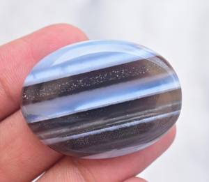 โอปอลสีฟ้าสำหรับทำเครื่องประดับอัญมณีทรงหลวม,อัญมณีโอปอลสีน้ำเงินลายสวยสำหรับทำเครื่องประดับ - Product Image 4