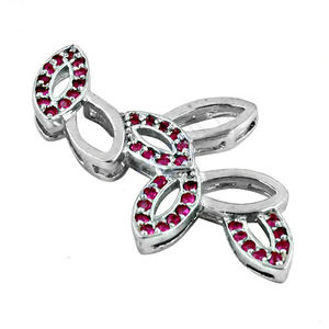 Collar con colgante de corte Marquesa de Zirconia cúbica de Plata de Ley 925 personalizado, nuevo último diseño para regalo de boda o fiesta de Navidad - Product Image 1