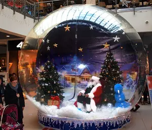 Globo de nieve inflable de 4 metros, domos de publicidad, fabricante, productos oem