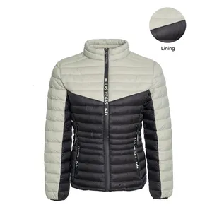 Custom Logo Casual Faux Groothandel Warm Puffer Bont Zip Zakken Gewatteerde Vrouwen Winter Dames Jassen