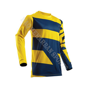 Jersey de Motociclismo Unisex de Manga Larga, Color Degradado, Secado Rápido, % Poliéster, Adulto, Todas las Temporadas, HMS Personalizado, Motocross 180g - Product Image 4